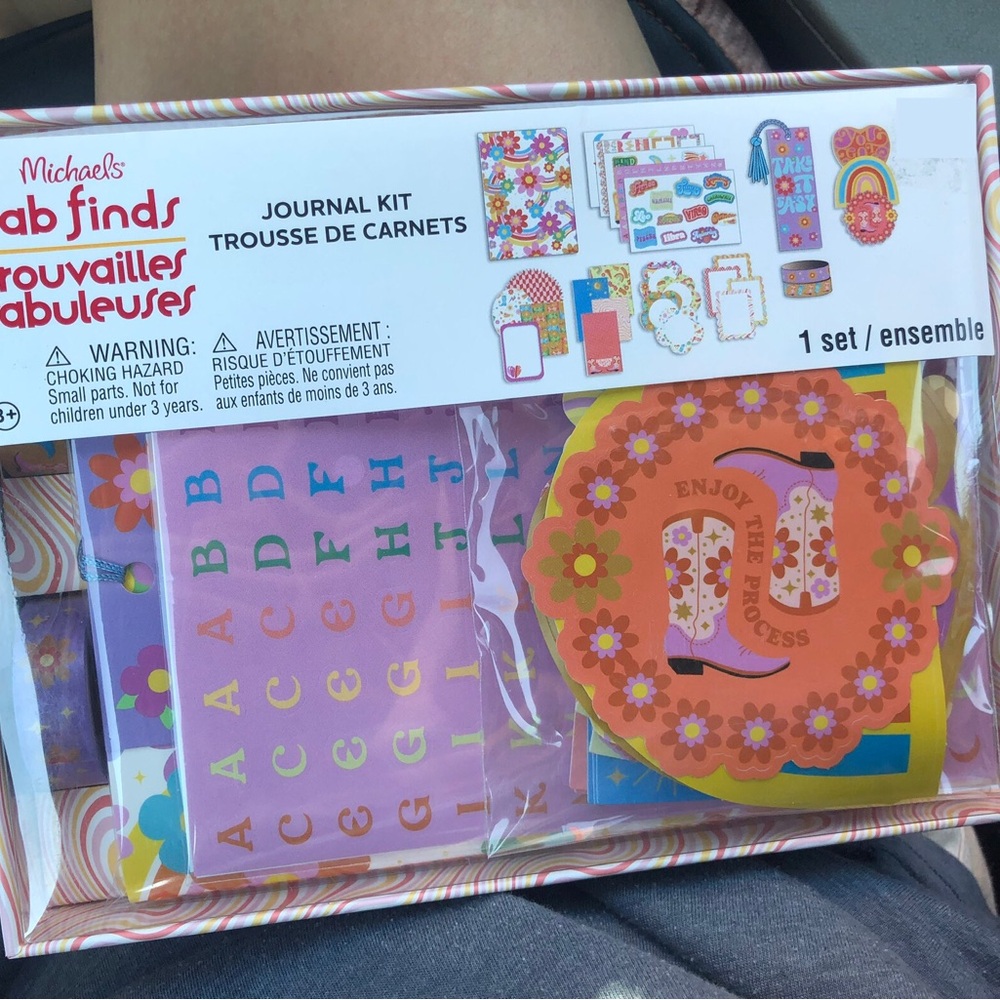 Michaels Colorful Journal Kit with Stickers